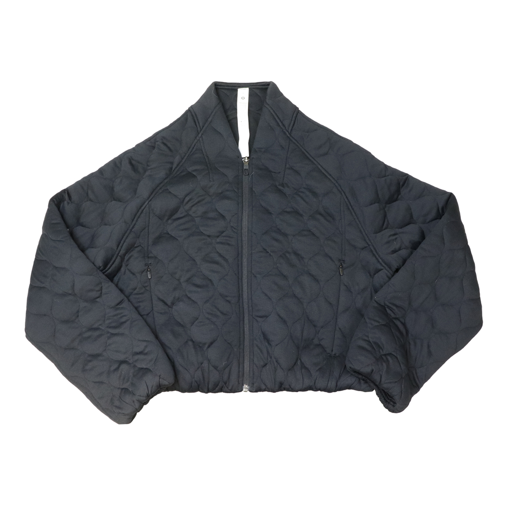 lululemon athletica Black Quilted Zip-Up Jacket